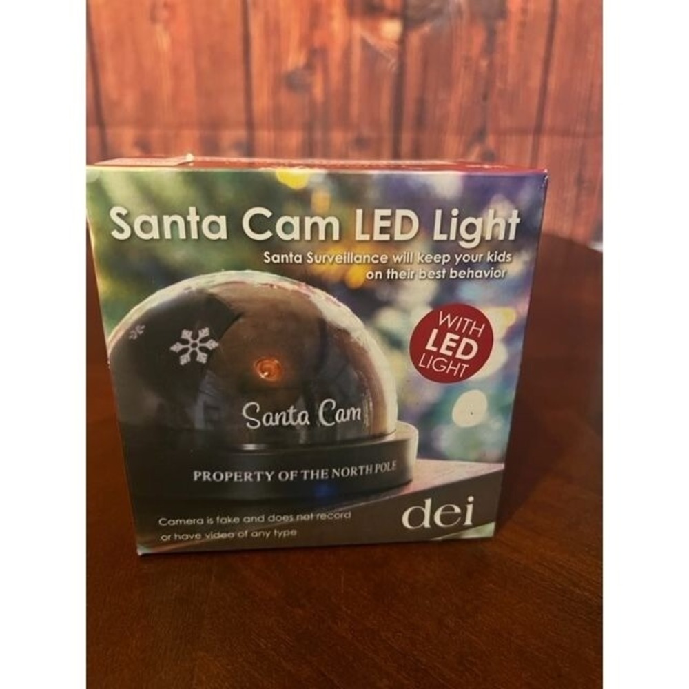Christmas Decor Santa Cam LED Light By Dennis East Santa Surveillance